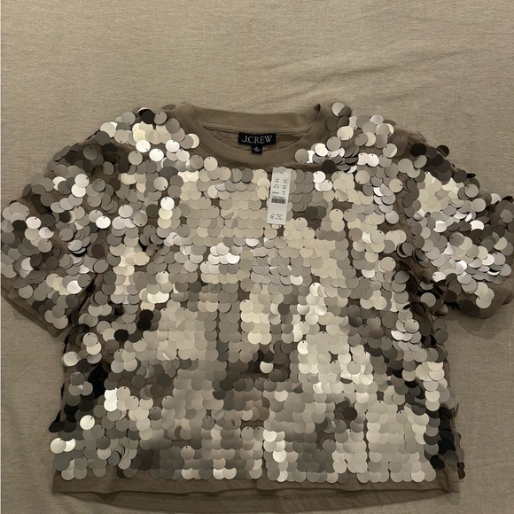 JCrew sequin embellished top - Picture 3 of 4